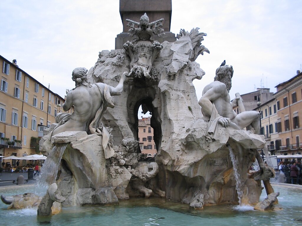 Vier-Ströme-Brunnen a. d. Piazza Navona