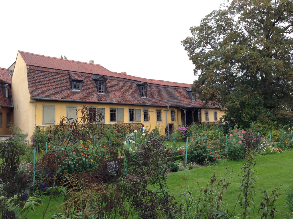 Im Garten von Goethes Wohnhaus